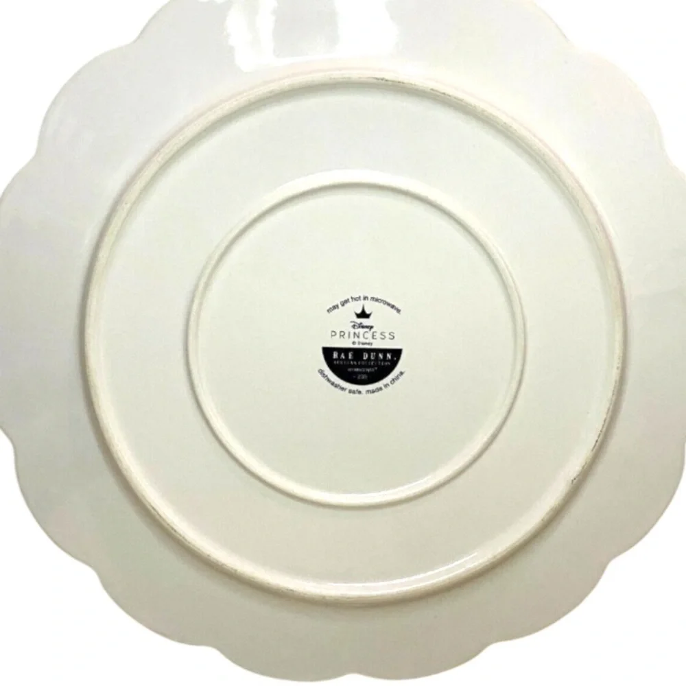 Disney Beauty and the Beast Belle Enchanting 11” Scalloped Dinner Plate Rae Dunn